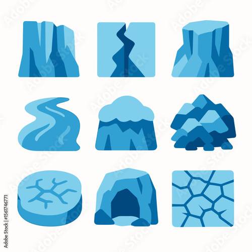 Colorful Glacier Icons