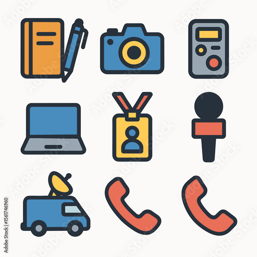 Journalist Tools Icons