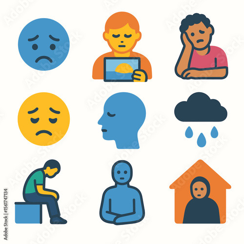Melancholy Icons Grid