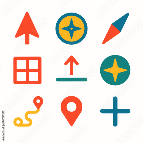 Compass Icons Grid