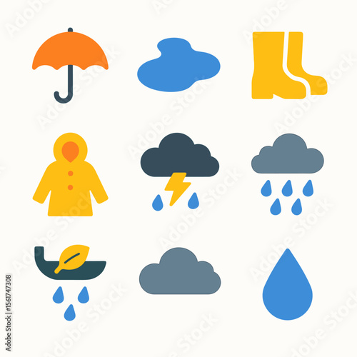 Rainy Season Icons
