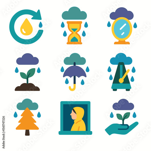 Rainy Season Icons