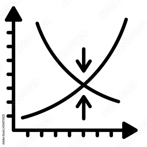 Elasticity Curve  Icon