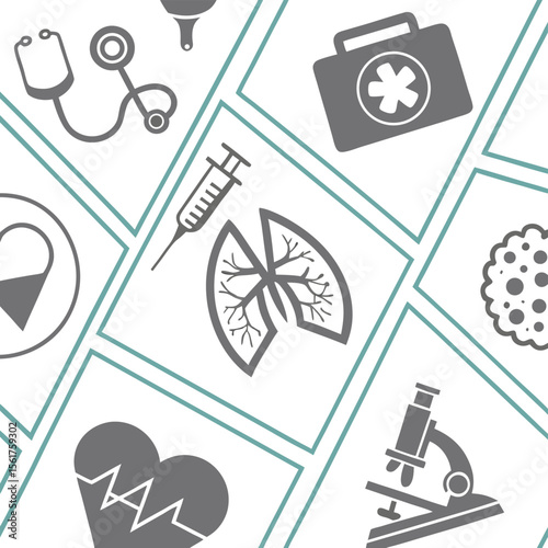 Medical icons seamless pattern healthcare health medicine illustrations