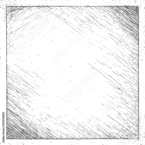 Diagonal grunge line texture vector background. Distressed sketch style pattern with scratch shading effect for abstract retro design element art.
