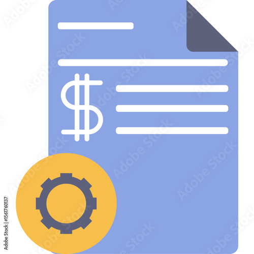 Flat Business Expenses Icon