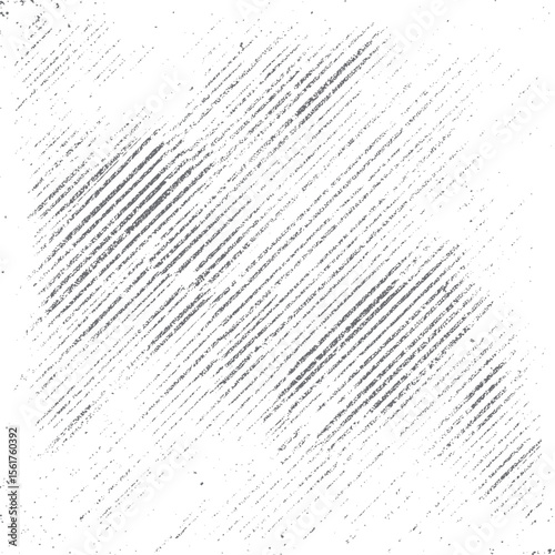 Diagonal grunge line texture vector background. Distressed sketch style pattern with scratch shading effect for abstract retro design element art.

