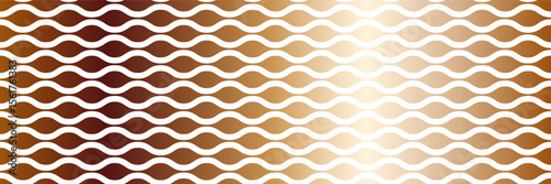 Abstract wave pattern with gradient color scheme, shifting from a darker, reddish-brown to a  lighter yellowish-white, creating an effect of shining copper surface, movement, and fluidity.