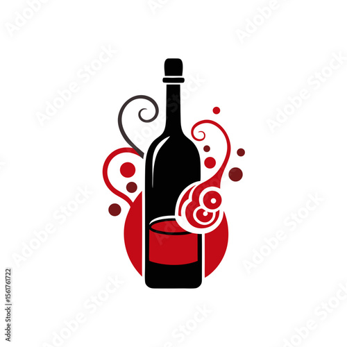 red wine bottle