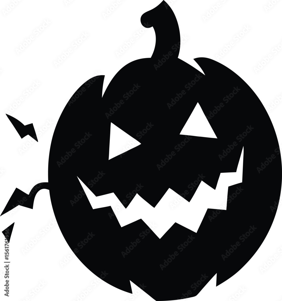 Naklejka premium halloween jack o lantern vector illustration