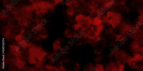 Abstract ash cloud and smoke texture in dark background. red Black fog effect transparent smoke isolated dark dramatic sky with black stormy clouds. Grunge creative and decorative fractal smoke art