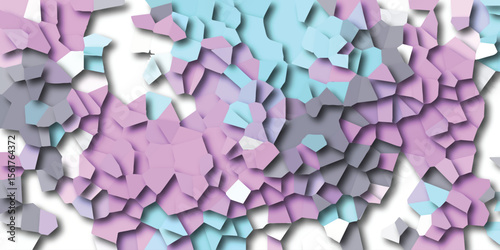 Abstract geometric shapes with soft shadows in pastel colors creating a contemporary background texture design with graphic elements