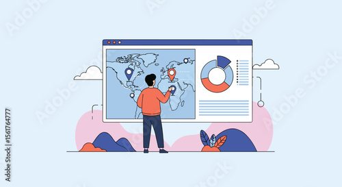 Analyzing Global Data Trends and Financial Performance with Interactive Charts and Maps Visualization