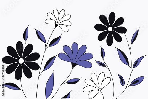 Soft watercolor floral arrangement with delicate painted flowers