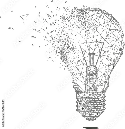 Lightbulb with network structure