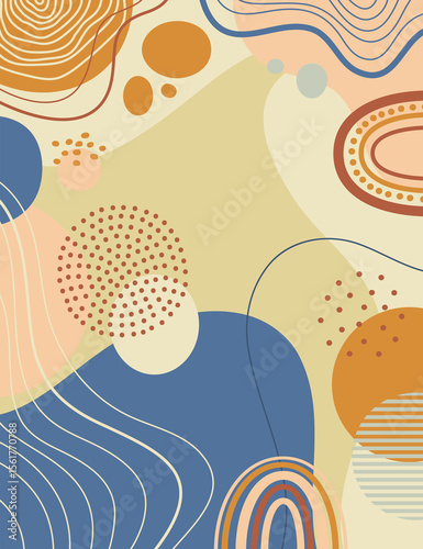 Wallpaper Mural Colorful art background with beautiful. Hand drawn colourful art background design. Torontodigital.ca