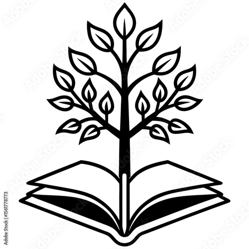 Book to Nature Growth Icon