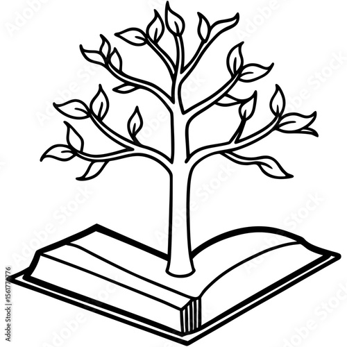 Book to Nature Growth Icon