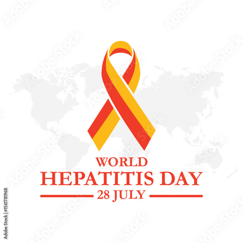 world hepatitis day, 28 july hepatitis day. World hepatitis day on july 28th. hepatitis day editable social media template,  simple typography, eps file.