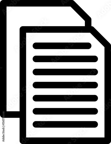 Files icon with line and simple style