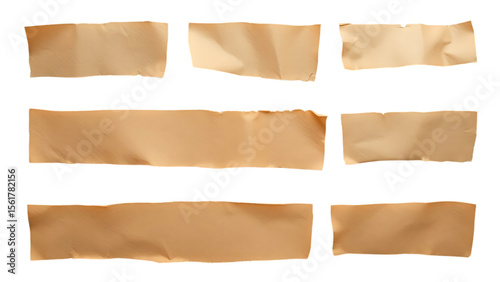 Wallpaper Mural Set collection of ripped pieces of corrugated cardboard isolated over a transparent background signs Torontodigital.ca