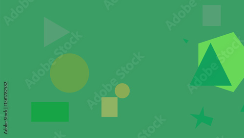 Green Background with Square Insert
