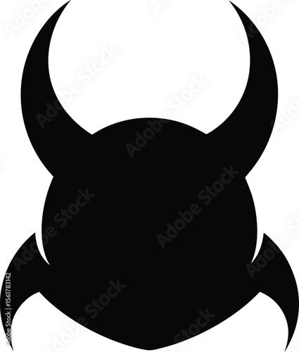 vector illustration of a bull