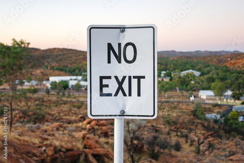 No exit sign in the outback