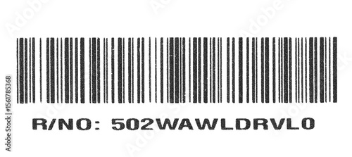 Wallpaper Mural Barcode scratched, line bar stickers icon isolated on white background, clipping path Torontodigital.ca
