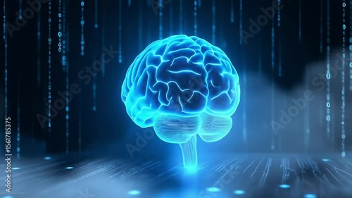 Glowing Brain AI Animation | Ideal for Tech Ads, Neural Science, Innovation Intros, Medical AI, Educational Videos