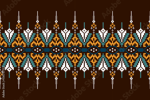 Ethnic  Pixel Patterns, Traditional Designs pattern  for Saree, Patola Saree, Dupatta, Dupatta, Clothes, Batik, Knitwear, Embroidery,background or wallpaper