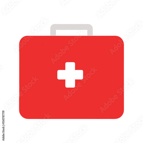 Open first aid kit with medical supplies including bandages scissors and antiseptic wipes for emergencies