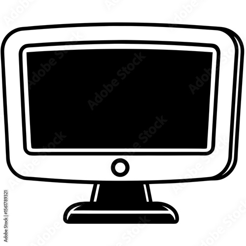 Desktop Monitor Icon Vector