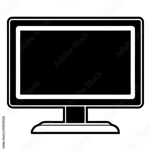 Desktop Monitor Icon Vector