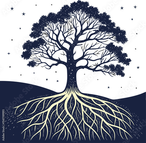 tree silhouette vector