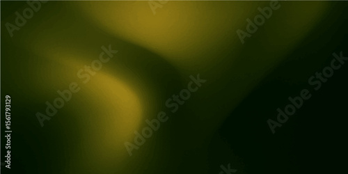 Dark yellow-green blurred abstract background with soft flow, gradient haze and light shadows

