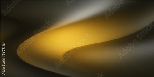 Golden yellow silver abstract wave background with smooth luxury texture and modern design style

