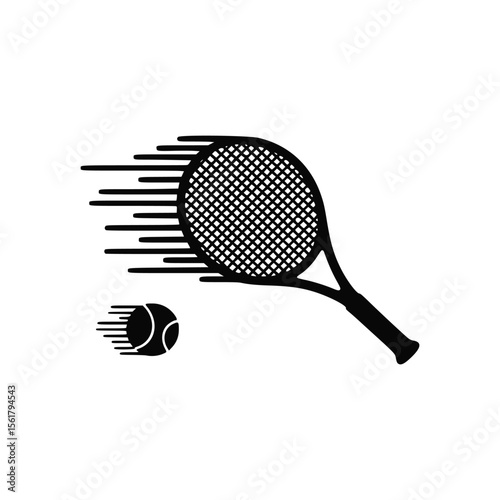 tennis racket with ball