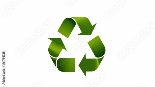  A beautifully animated set of icons related to sustainability and the environment. a leaf that grows on a vine, a water droplet that morphs into a recycling symbol
