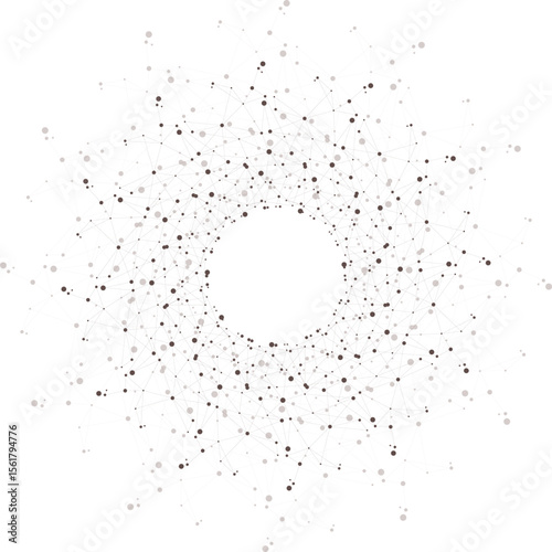 vector design of connected dots and lines