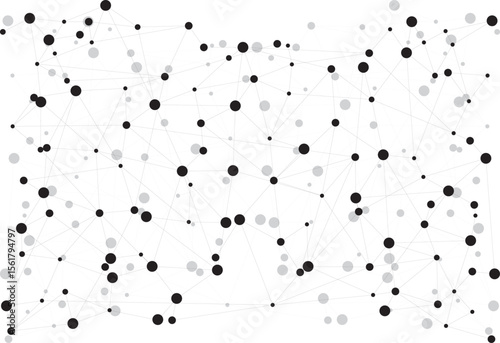vector design of connected dots and lines