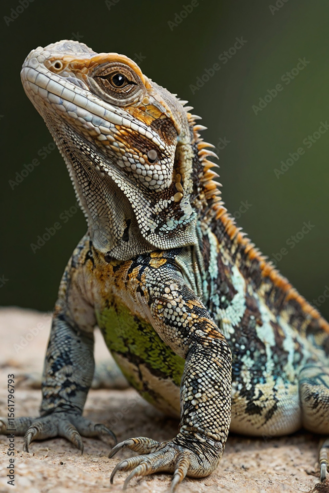 Fototapeta premium Desert Lizard Macro