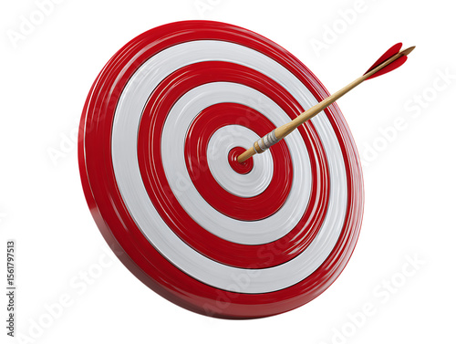 Colorful Target Board Gear Presented On White