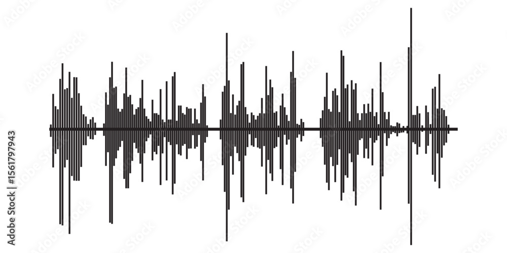 Ταπετσαρία A grayscale audio waveform, displaying sound frequencies.