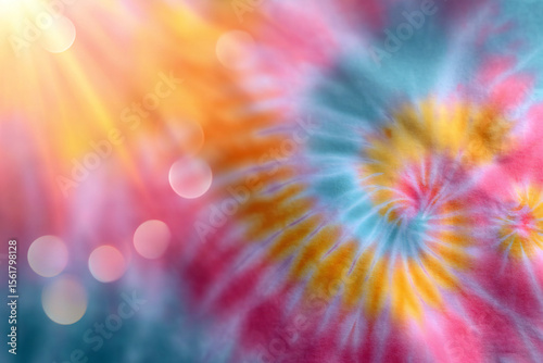 Vibrant Tie-Dye Swirl Background