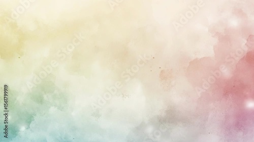 Soft pastel watercolor washes