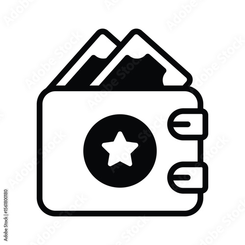 Get your hands on this premium glyph icon of wallet