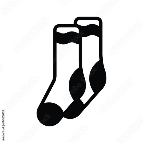 Check this handy glyph icon of fashion socks