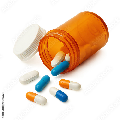Prescription Medication in Orange Bottle