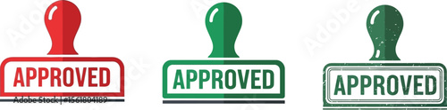 Approved stamp vector illustration design for business document and official paperwork confirmation one hundred